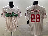 Men's Philadelphia Phillies #28 Alec Bohm White Phanatic Cool Base Stitched Jersey,baseball caps,new era cap wholesale,wholesale hats
